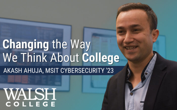 alumnus views college differently after attending walsh college MSIT
